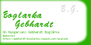 boglarka gebhardt business card